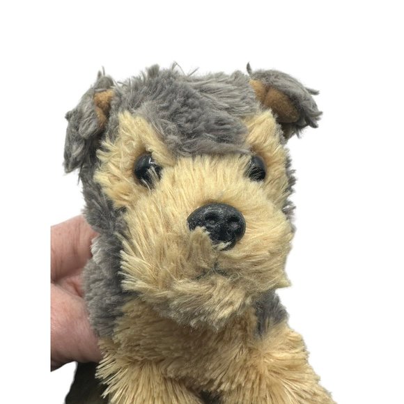 Aurora 2021 brown and gray dog plush stuffed animal toy - Picture 7 of 7